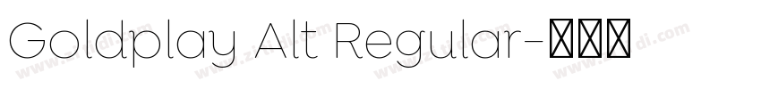 Goldplay Alt Regular字体转换